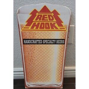 Vintage "RED HOOK" CARDBOARD BEER SIGN Man Cave